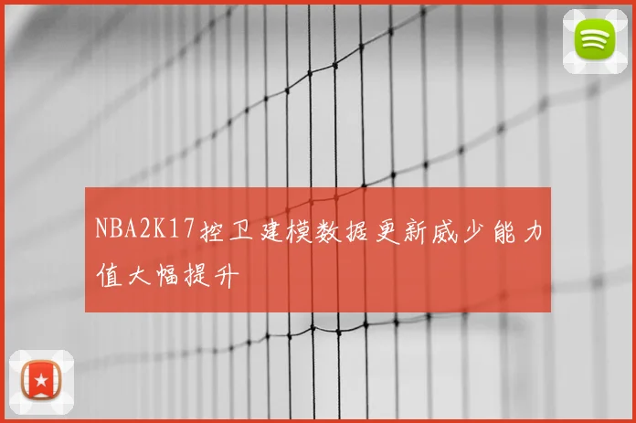 NBA2K17控卫建模数据更新威少能力值大幅提升