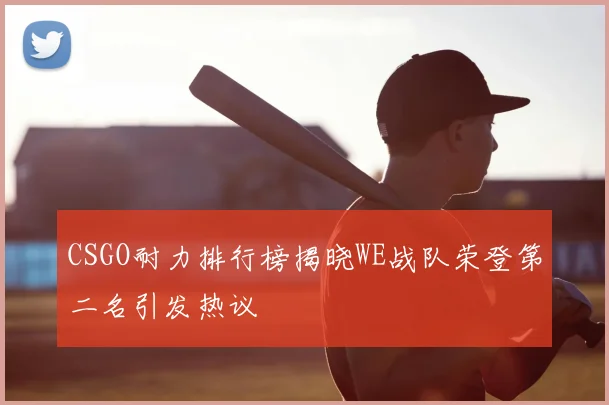 CSGO耐力排行榜揭晓WE战队荣登第二名引发热议